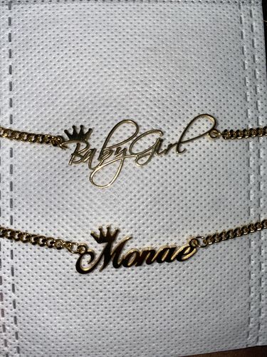 Customer photo review of Primal Cuban Link Name Necklace