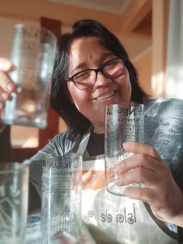 Customer photo review of Piscoleras Juego de 6 Vasos