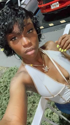 Customer photo review of Lace up halter top