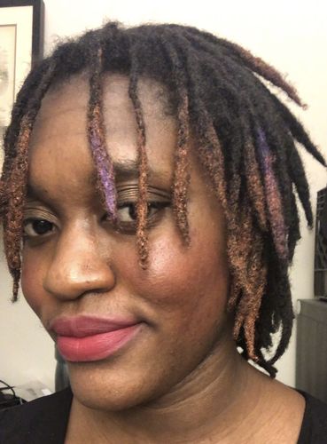 Customer photo review of Temporary Hair Color Pomade- Vegan