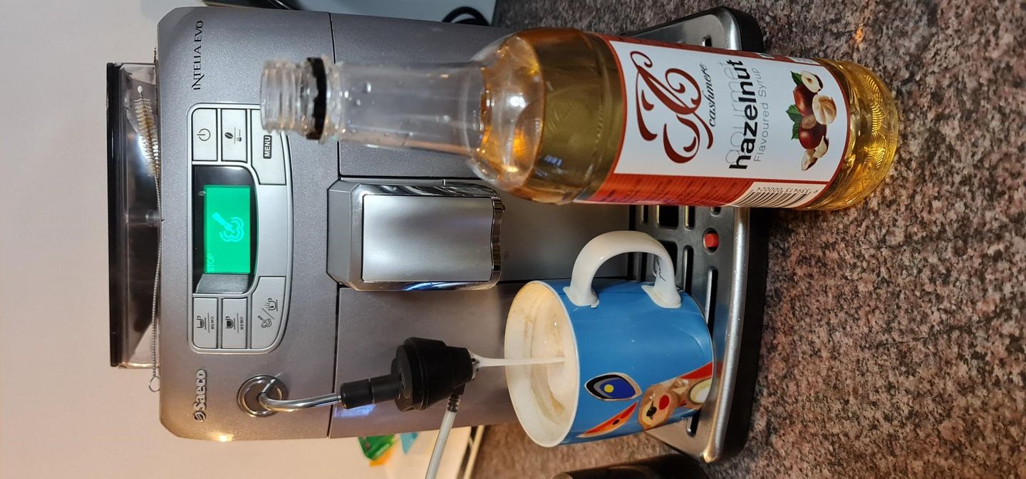 Customer photo review of Hazelnut Coffee Syrup