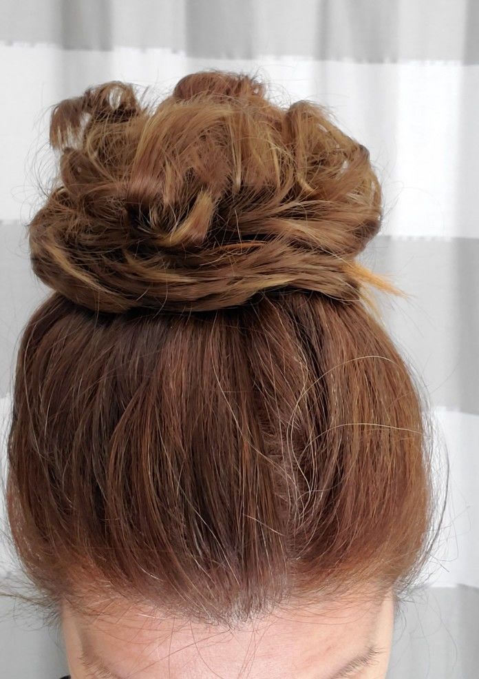 Customer photo review of Real Hair Messy Bun Scrunchie Curly 1PCS For Women