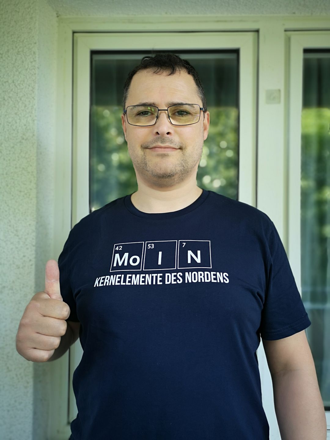Customer photo review of Moin Elemente · Herren Premium Bio T-Shirt