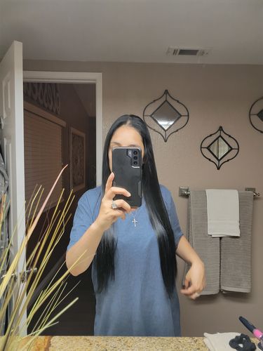 Customer photo review of Masters Infrared Black Titanium Flat Iron 1.5"