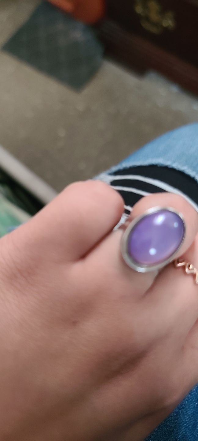 Customer photo review of Oval Mood Ring