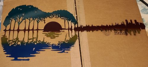 Customer photo review of Guitar Sunset