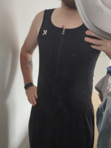 Customer photo review of Men's Zipper Heat Trapping Sweat Vest