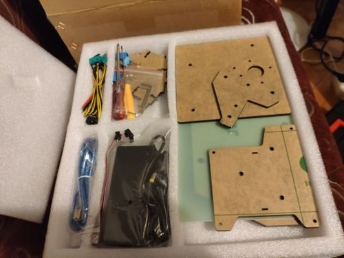 Customer photo review of X1 Mini DIY 3D Printer Desktop Portable for beginner build size 150*150*150mm