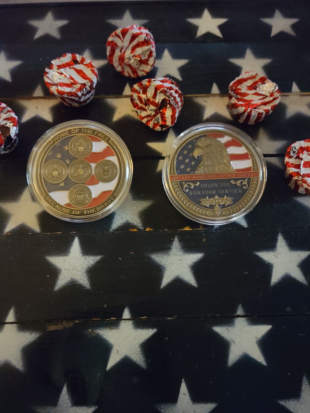 Customer photo review of Thank You For Your Service Coin Bundle (5pcs)
