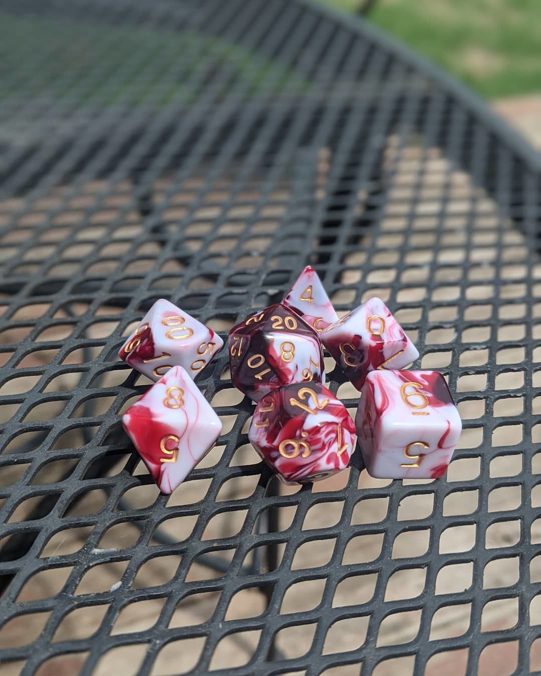 Customer photo review of BLOOD WATERS DICE SET