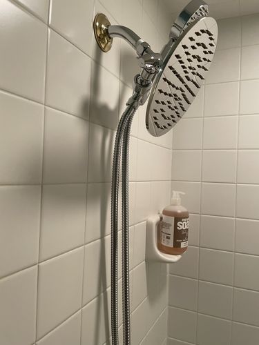 Customer photo review of 1-Spray Dual Shower Head Set