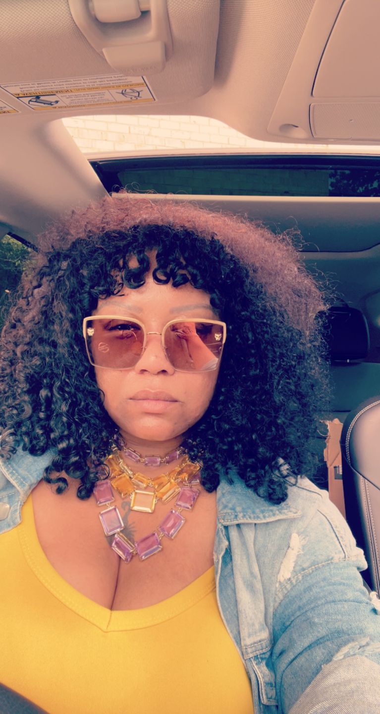 Customer photo review of Heidi Daus®"The Devil Wears Heidi" Crystal Petite Necklace