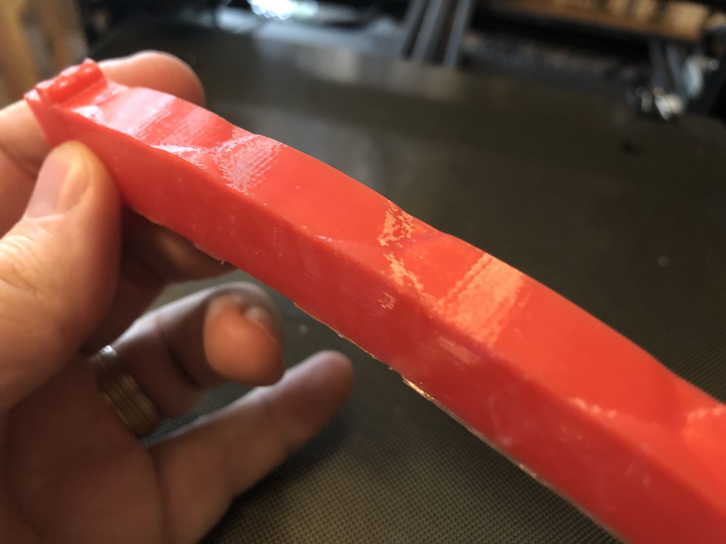 Customer photo review of Candy Red PETG Filament 1.75mm