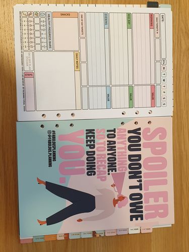 Customer photo review of Phase 3 - Deluxe Food Diary Insert Refill