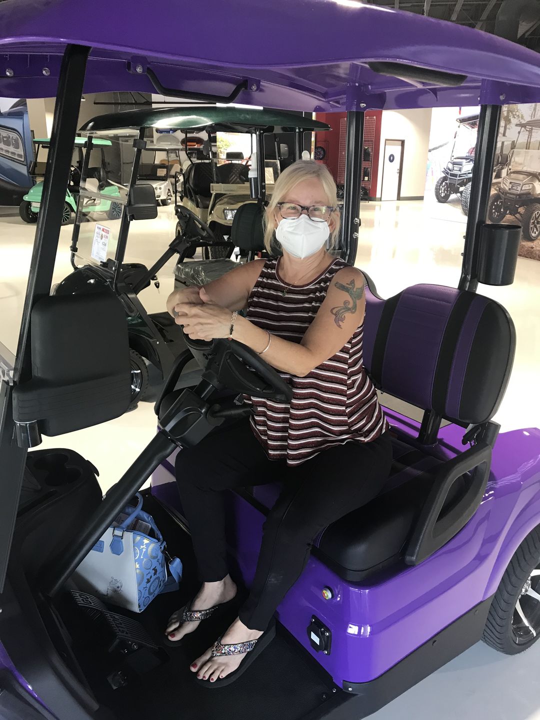 Customer photo review of Universal Back Buddy Golf Cart / Marine Lumbar Support Cushion