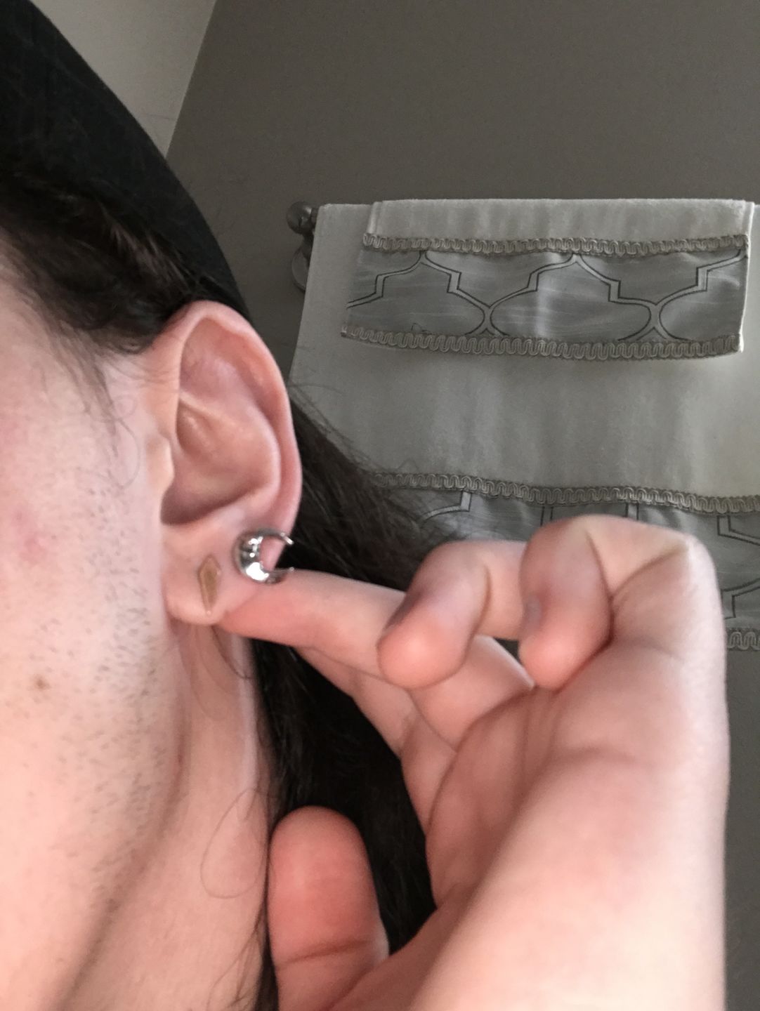 Customer photo review of 'LUNA' LUNATIC LUNAR EARRING