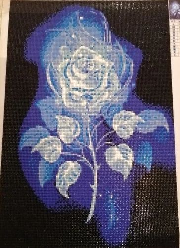 Customer photo review of 5D Diamond Painting Blaue Rose
