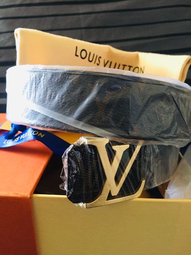 Customer photo review of LV Monogram Belt Brown
