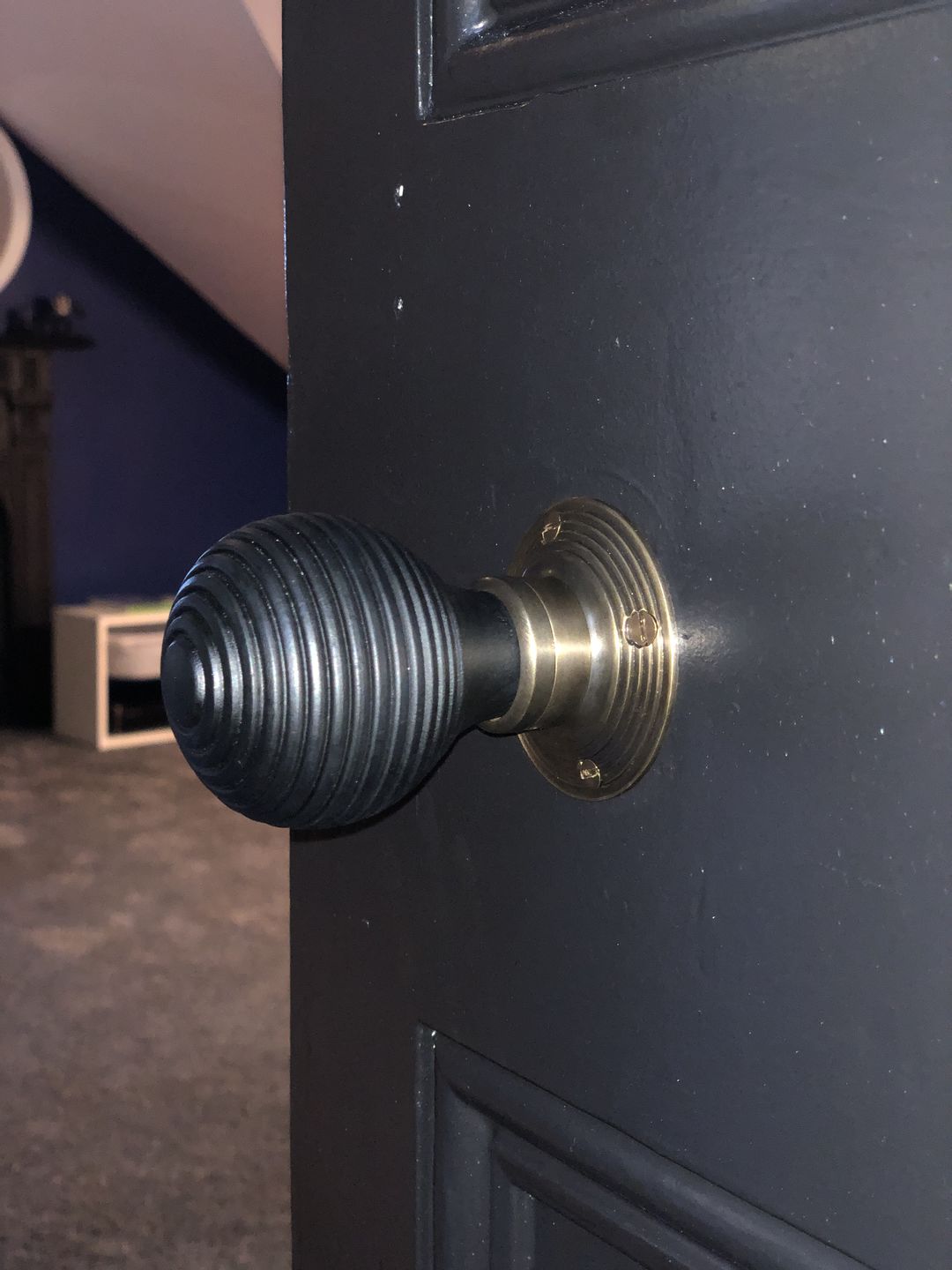 Customer photo review of Beehive Door Knobs Rosewood & Ebonised
