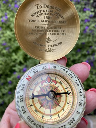 Customer photo review of Personalized Name - Pray You'll Always Be Safe - Compass