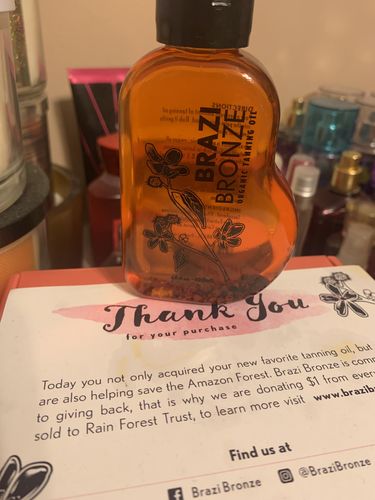 Customer photo review of 100% Natural & Organic Tanning Oil