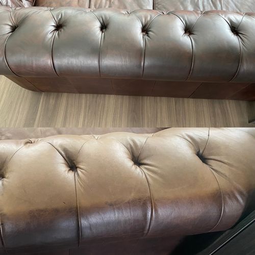 Customer photo review of Clyde's™ Leather Recoloring Balm
