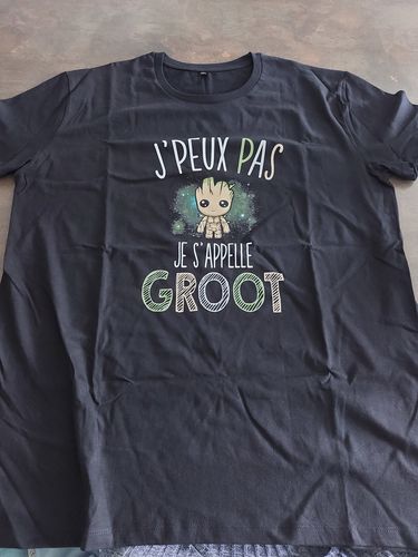 Customer photo review of T-shirt Homme Je peux pas je s'appelle groot