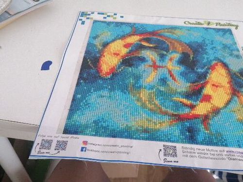 Customer photo review of Diamond Painting - Sternzeichen Fische