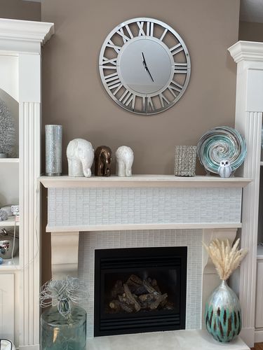 Customer photo review of 32" Luxury Real Mirrored Clock