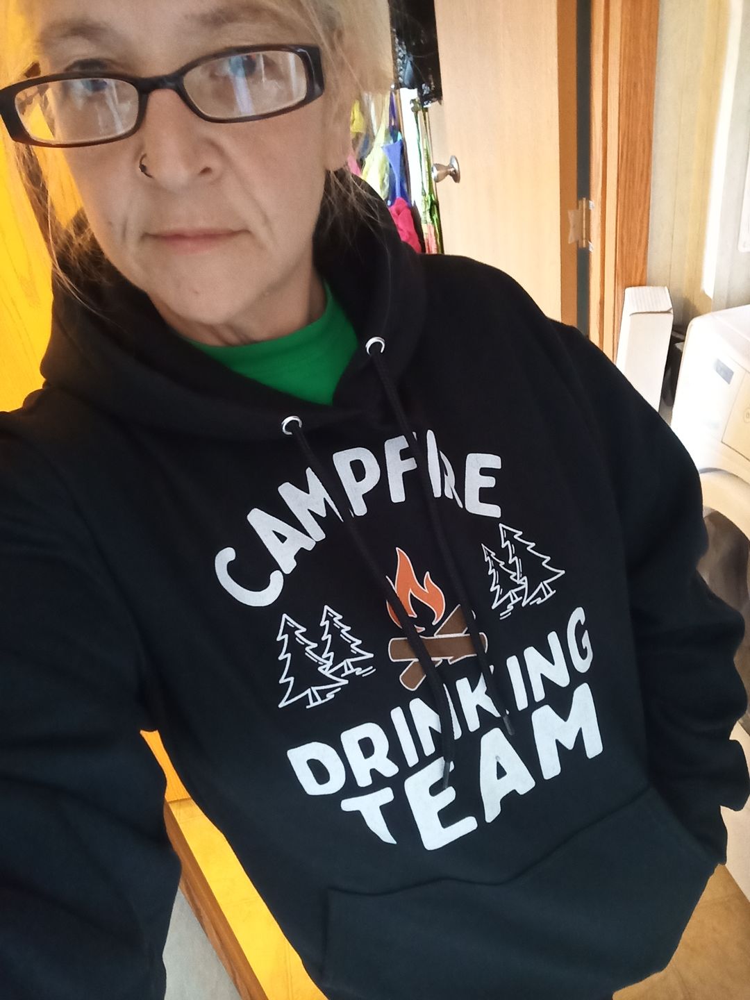Customer photo review of Funny "Campfire Drinking Team" - Shirts and Hoodies