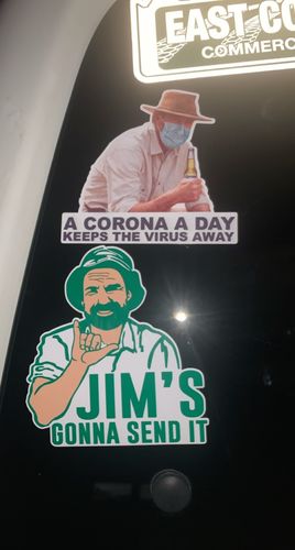 Customer photo review of JIM'S GONNA SEND IT