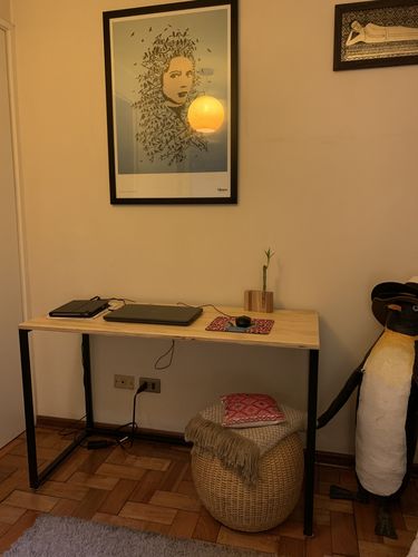 Customer photo review of Escritorio de madera MIMA 120 x 50 Negro