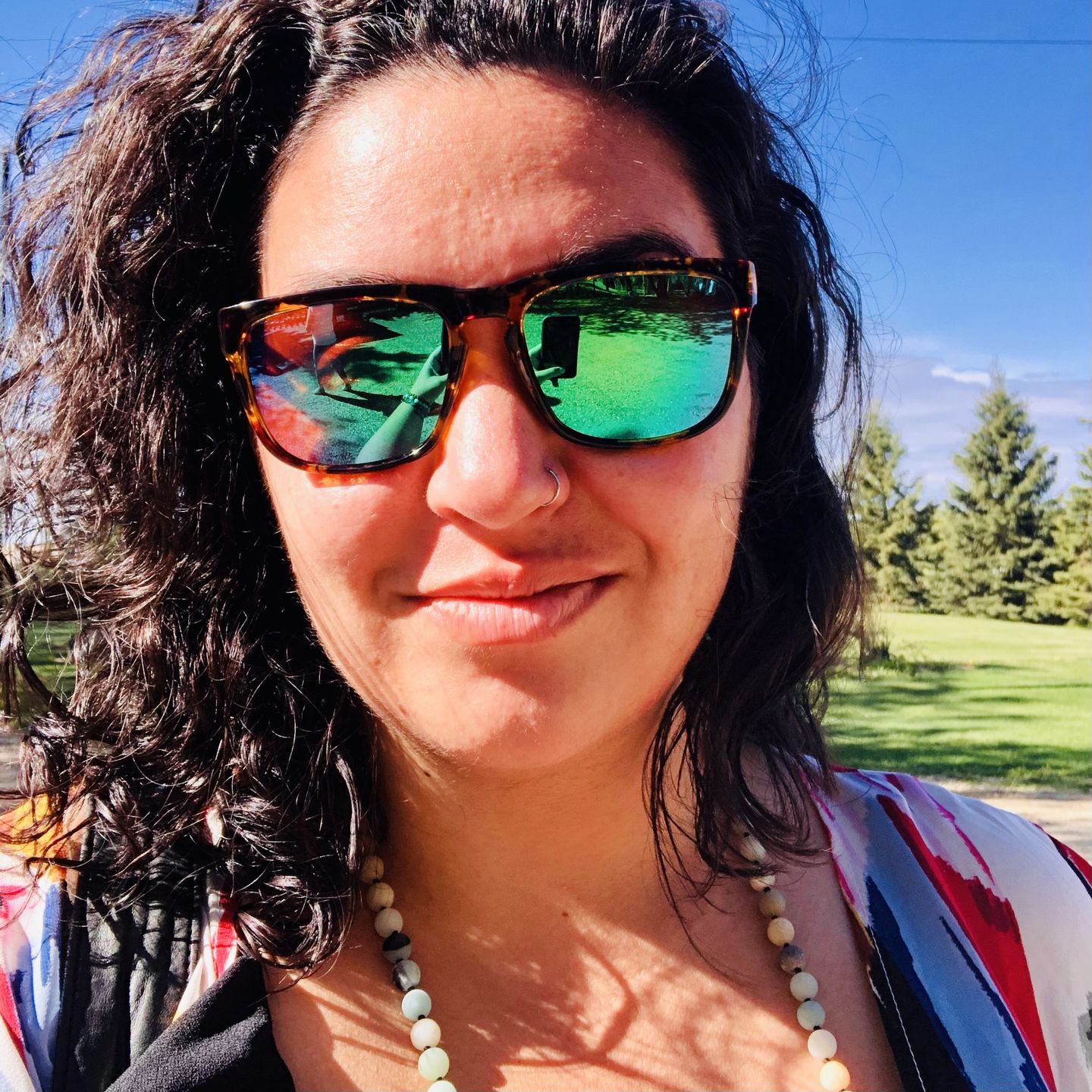 Customer photo review of Golden Hour - Seafoam Mirror