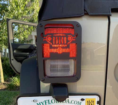 Customer photo review of Tail Light Guards for 07-18 Jeep Wrangler JK/ JKU