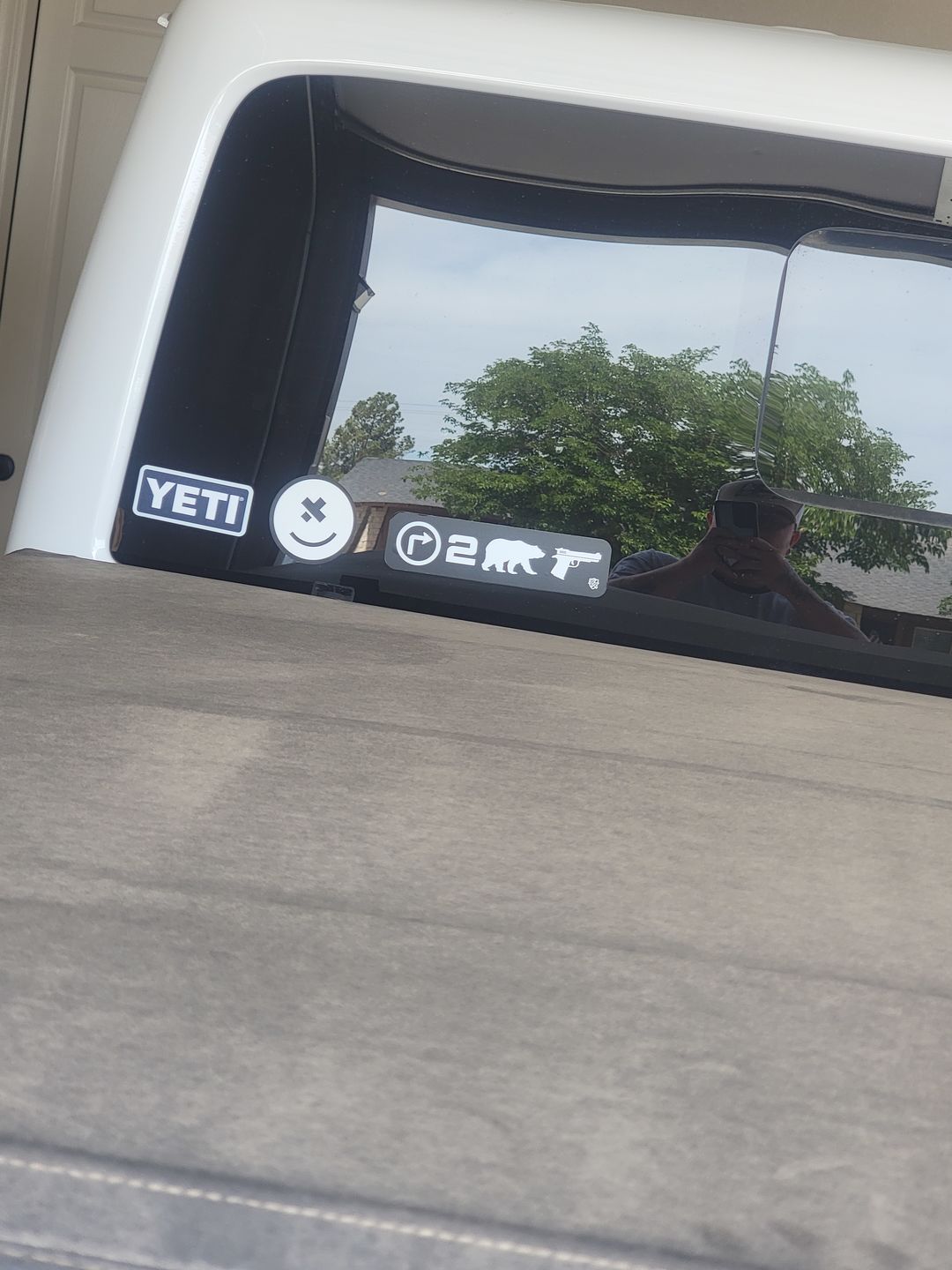 Customer photo review of Right 2 Bear Arms Decal