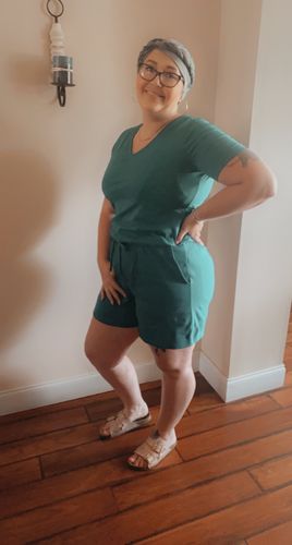 Customer photo review of Shayla Short Set (Teal)