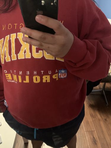 Customer photo review of Vintage Washington Redskins Champion Pro Line Sweatshirt Size XL
