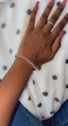Customer photo review of Havana cuban link bracelet