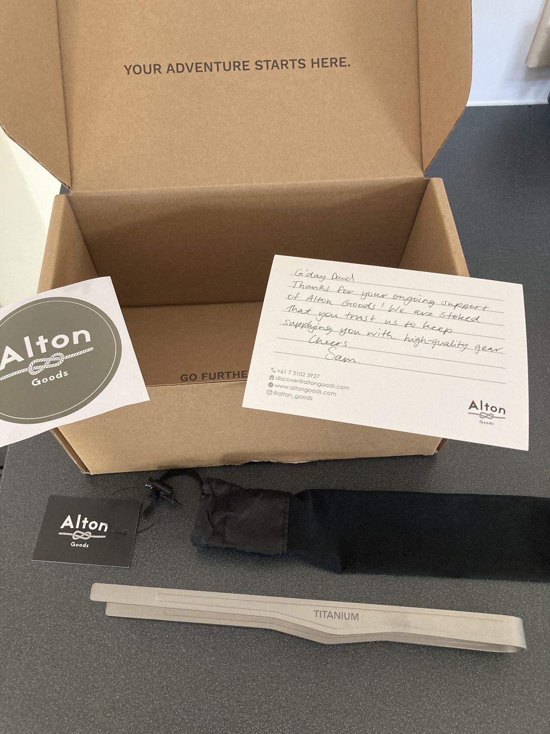 Customer photo review of Ultralight Titanium Tongs