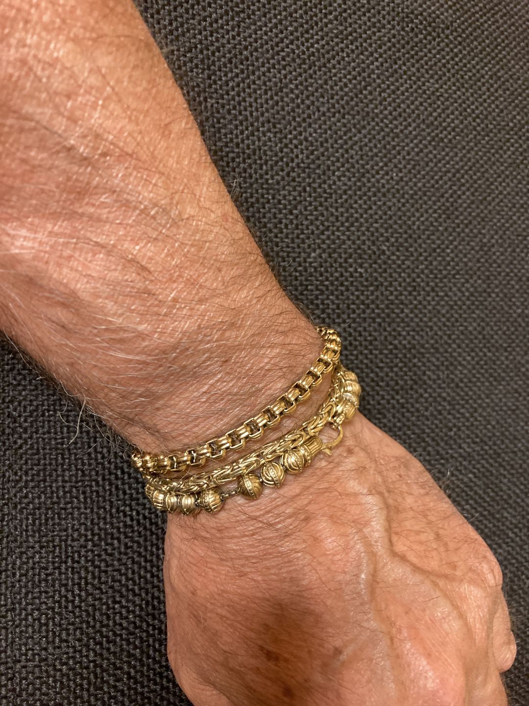 Customer photo review of 6mm Stainless Steel Round Box Designed Link Bracelet