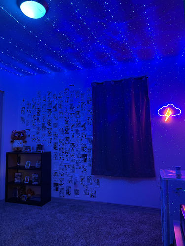 Customer photo review of DormVibes Color Changing Ceiling Lights