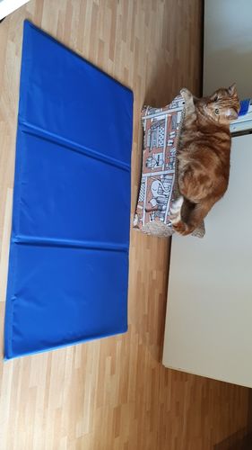 Customer photo review of Selbstkühlende Bettauflage