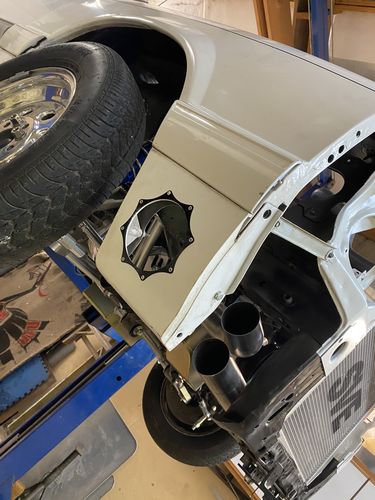 Customer photo review of Black Anodized Exhaust Trim Ring (Single, 2.5"-5")