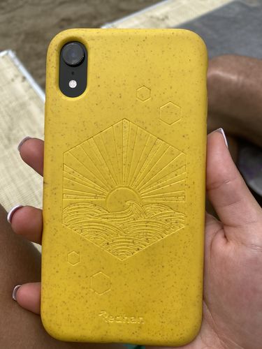 Customer photo review of Eco Friendly iPhone XR Phone Case - Sunset in Yellow