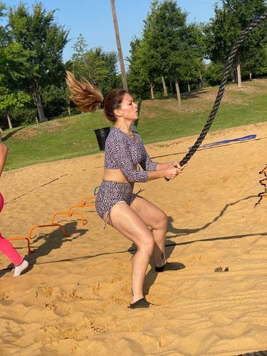 Customer photo review of Fiery Cropped Top - Leopard Print