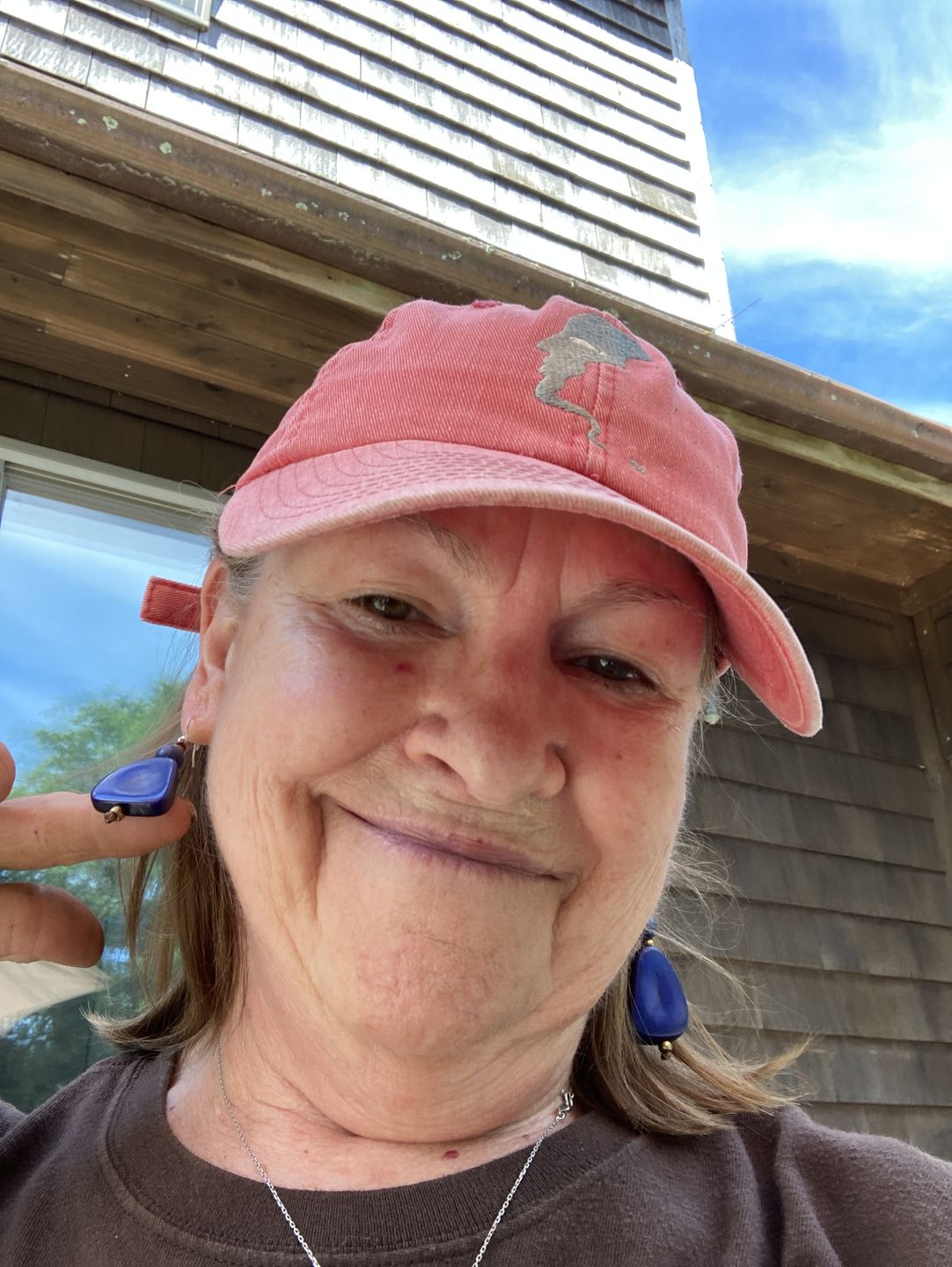 Customer photo review of Alma Earrings