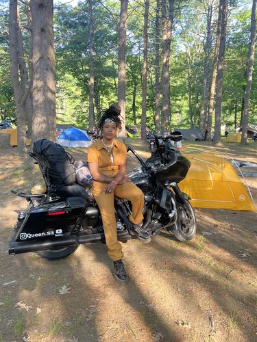 Customer photo review of Pit Crew Jumpsuit Khaki Gold