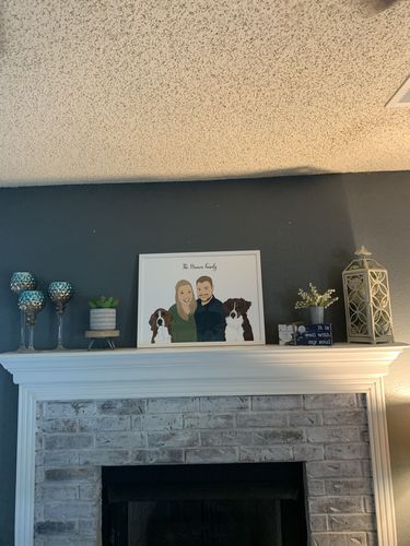 Customer photo review of Custom Framed Family Portrait