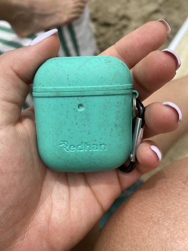 Customer photo review of Eco Friendly AirPod Case - Turquoise