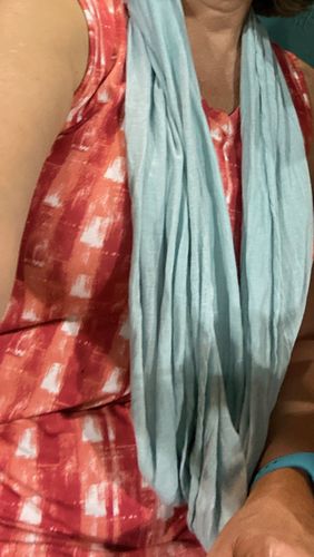 Customer photo review of Featherlight Infinity Scarf with Insect Shield®